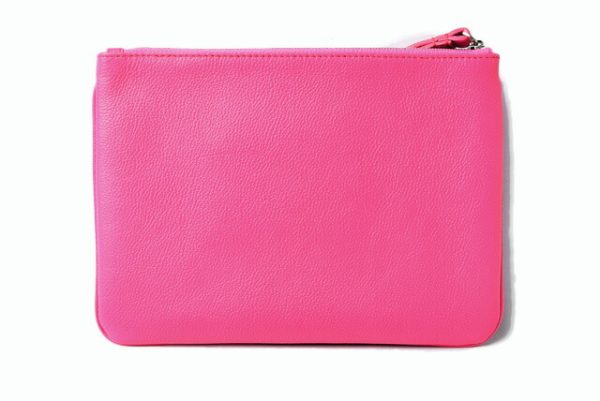 ba 20 003 6 Balenciaga Cash Handle Pouch Clutch Bag Pink