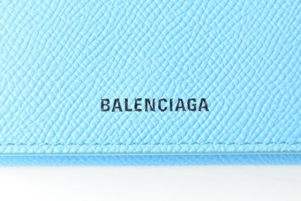 ba 201011 02 3 Balenciaga Cash Mini Wallet Blue