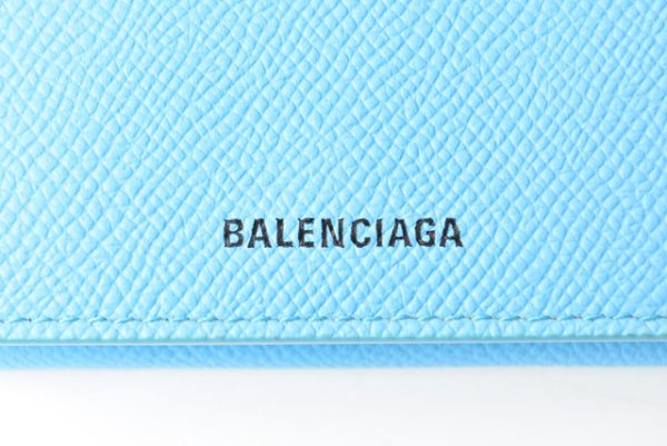 ba 201011 02 3 Balenciaga Wallet Cash Mini Baby Blue