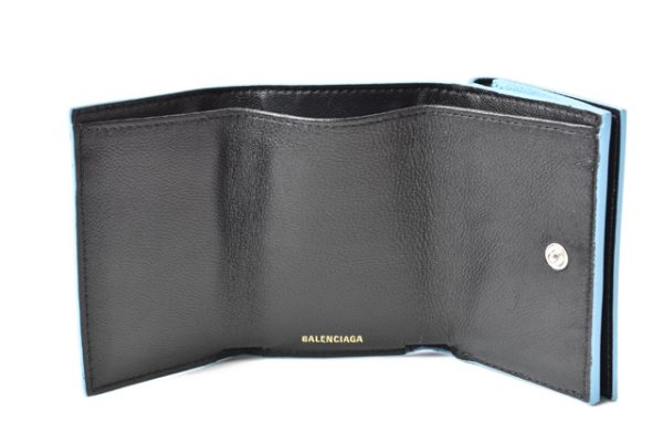 ba 201011 02 5 Balenciaga Wallet Cash Mini Baby Blue