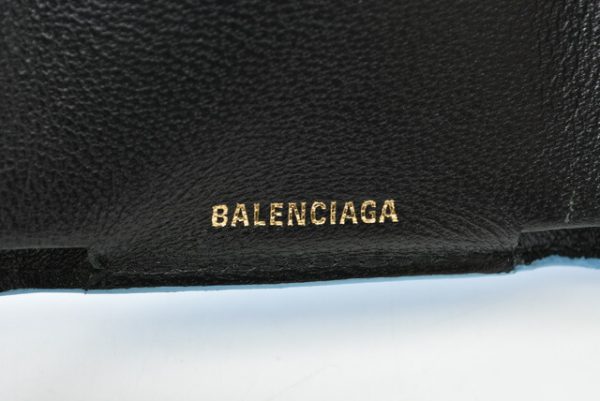 ba 201011 02 6 Balenciaga Cash Mini Wallet Blue