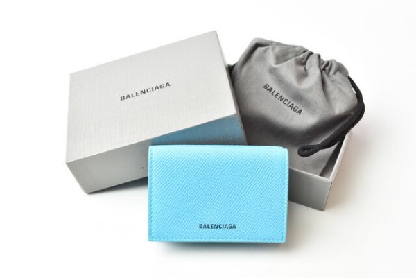 ba 201011 02 9 Balenciaga Cash Mini Wallet Blue