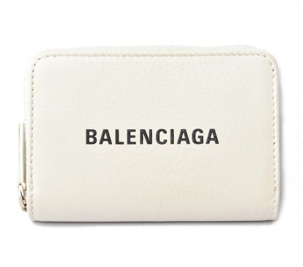 ba 201011 24 1 Balenciaga Everyday Card CoinPouch White