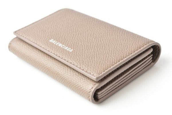 ba 201011 28 4 Balenciaga Ville Accordion Card Holder Coin Case Brown