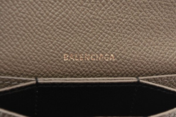 ba 201011 28 6 Balenciaga Ville Accordion Card Holder Coin Case Brown