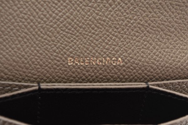 ba 201011 28 6 Balenciaga Mini Wallet Ville Accordion Card Holder Brown