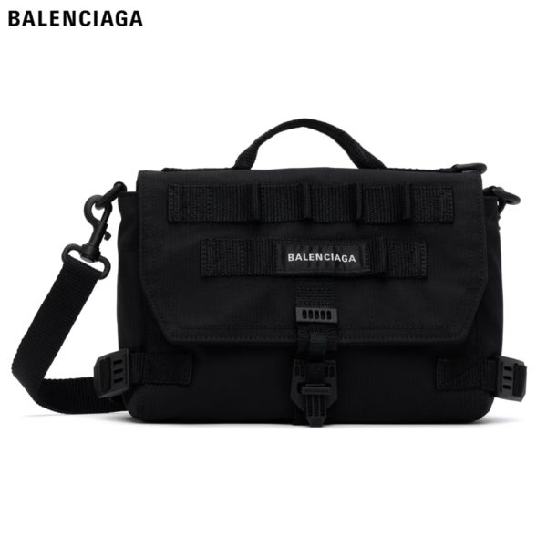 bal item 0298 m BALENCIAGA Army Bag Black