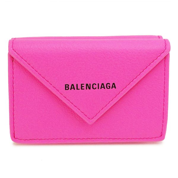 balenciagapapier 1 Balenciaga Paper Mini Wallet Pink