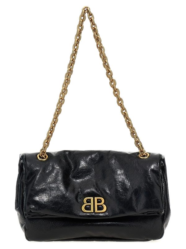 bb726c41bb58f50 ju 1 Balenciaga Black Monaco Chain S shoulder bag fallwinter 2024