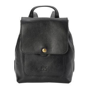 bba075pv0001bk033 1 YSL City Backpack Canvas Leather Black