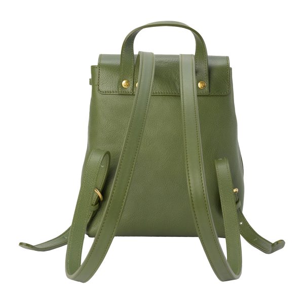 bba075pv0001gr373 2 IL BISONTE Mezzo Monte BBA075 Rucksack Green