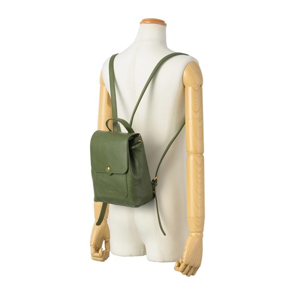 bba075pv0001gr373 6 IL BISONTE Mezzo Monte BBA075 Rucksack Green