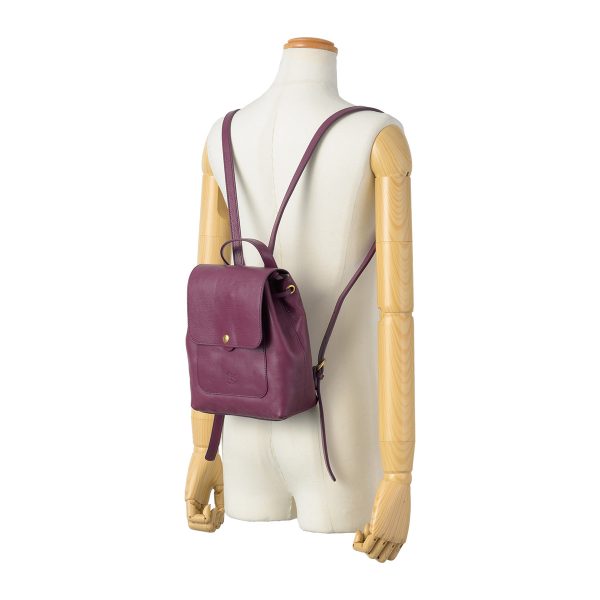 bba075pv0001pu380 6 IL BISONTE Mezzo Monte Rucksack Purple