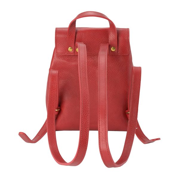 bba075pv0001re959 2 IL BISONTE Mezzo Monte Rucksack Red