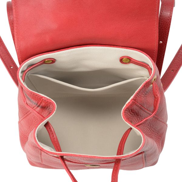 bba075pv0001re959 5 IL BISONTE Mezzo Monte Rucksack Red