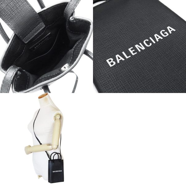 bc593826 3 Balenciaga Shopping Phone Holder Bag Black