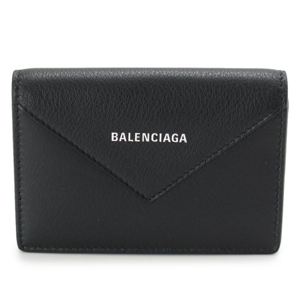 bccardcase Balenciaga Papier Card Holder Black