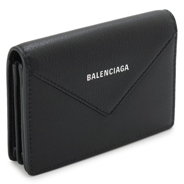 bccardcase 1 Balenciaga Papier Card Holder Black