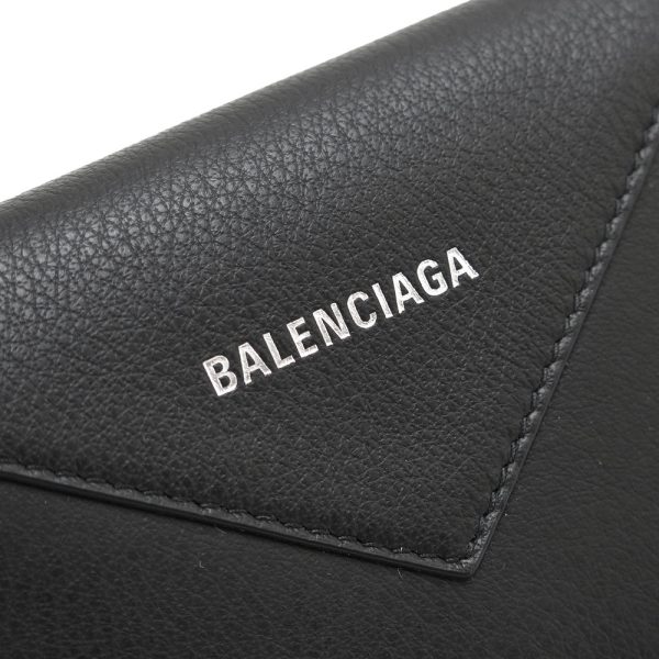 bccardcase 6 Balenciaga Papier Card Holder Black