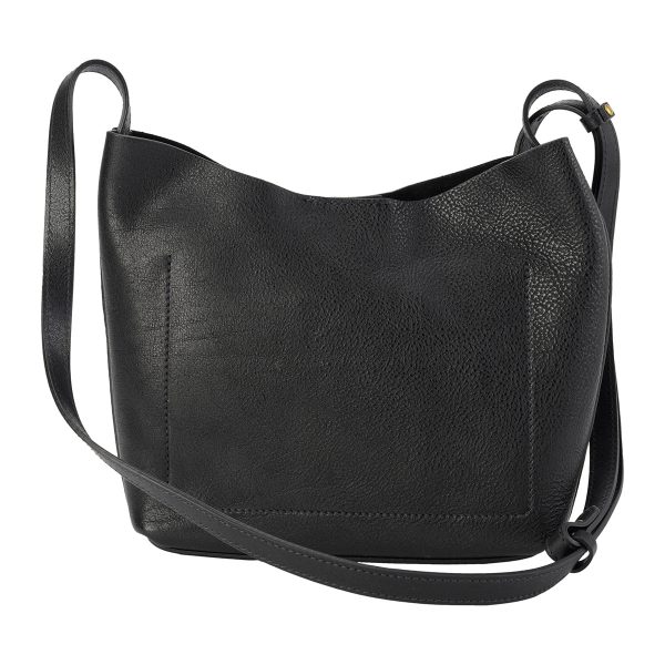 bcr337po0001bk060 2 IL BISONTE Le Loudy BCR337 Shoulder Bag Black