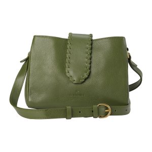 bcr341pv0001gr270 1 Burberry Clutch Leather Dark Green