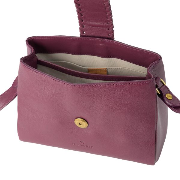 bcr341pv0001pu287 4 IL BISONTE La Fiaba Shoulder Bag Purple