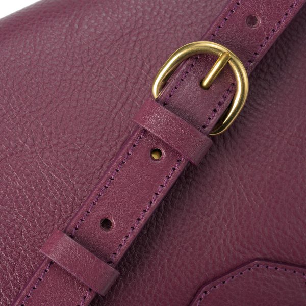 bcr341pv0001pu287 8 IL BISONTE La Fiaba Shoulder Bag Purple