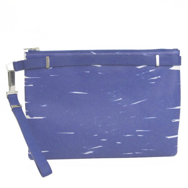 bf563839 1 Balenciaga Ilias Clip Clutch Bag Blue