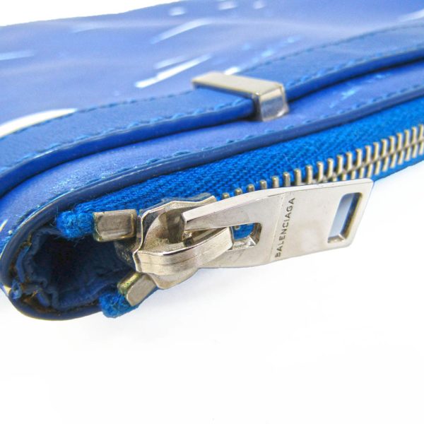 bf563839 9 Balenciaga Ilias Clip Clutch Bag Blue