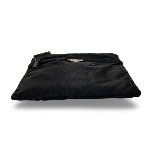 bh006 5 PRADA Triangle Mini Shoulder Bag Black Nylon