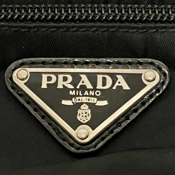 bh006 6 PRADA Triangle Mini Shoulder Bag Black Nylon