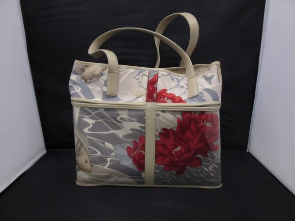 bhd205528890 1 Salvatore Ferragamo Fish Flower Tote Bag Beige