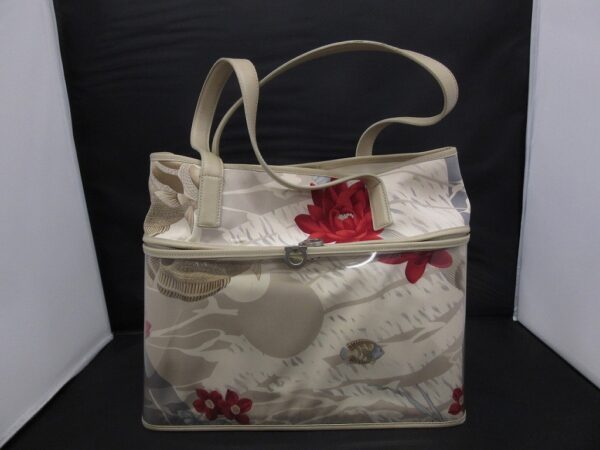 bhd205528890 2 Salvatore Ferragamo Fish Flower Tote Bag Beige