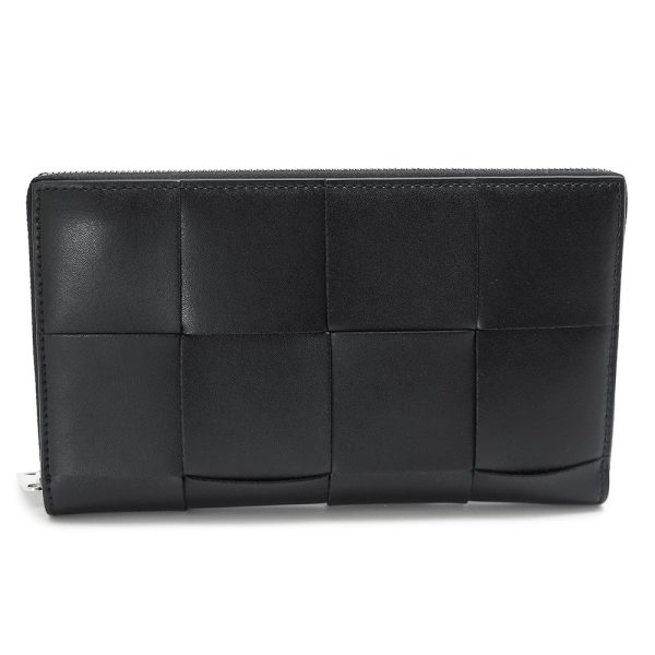 bottegazipwallet 1 Bottega Veneta Cassette Wallet Black