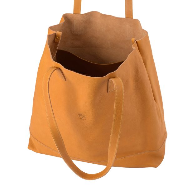 bto134po0001na025 4 IL BISONTE Vacchetta Tote Bag Beige