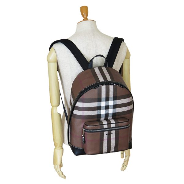 burberrybackpack 8 Burberry Plaid Backpack Brown