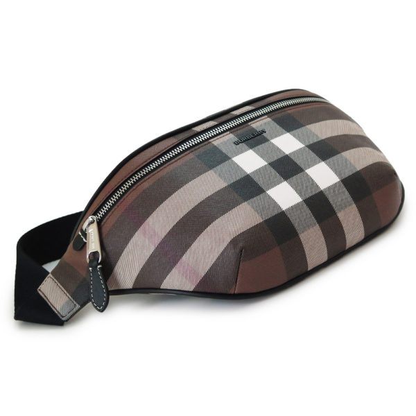 burberrybodybag 3 Burberry Plaid Waist Bag Brown