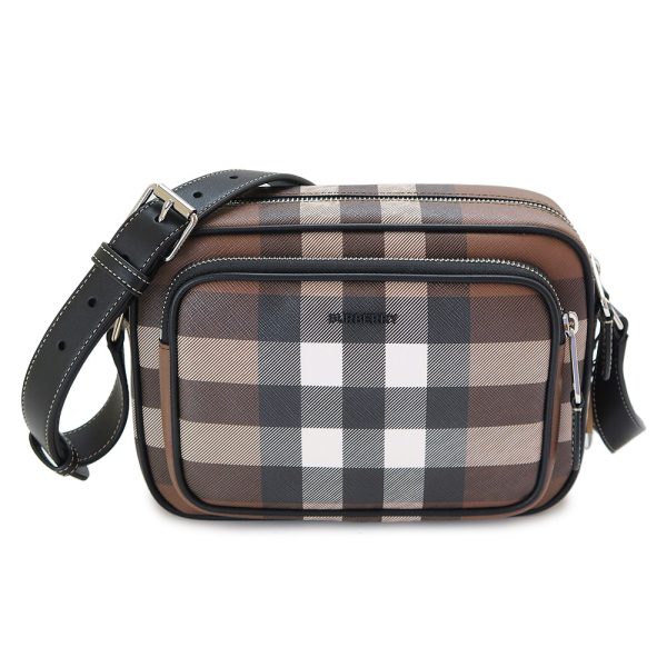 burberrycrossbody Burberry Check Pattern Shoulder Bag Brown