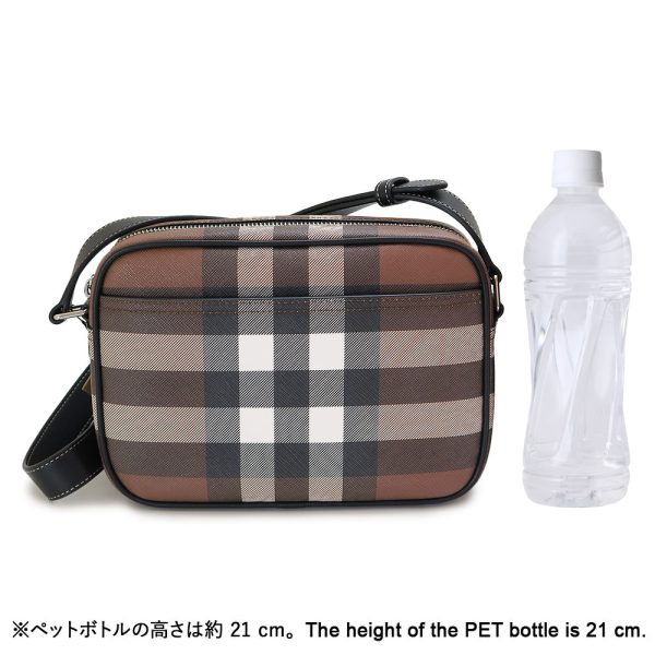 burberrycrossbody 2 Burberry Check Pattern Shoulder Bag Brown