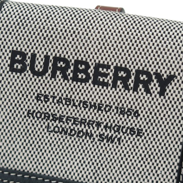 burberrycwallet 6 Burberry Wallet Horseferry Black Tan