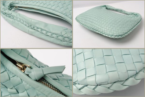 bv 116 15 2 Bottega Veneta Shoulder Bag Intrecciato Lake Blue