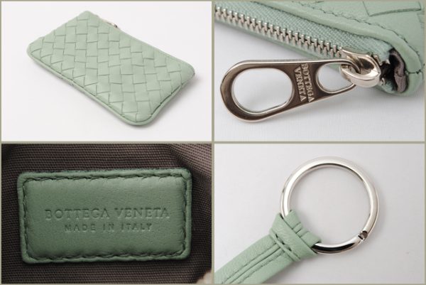 bv 118 15 2 Bottega Veneta Key Case Nappa Green