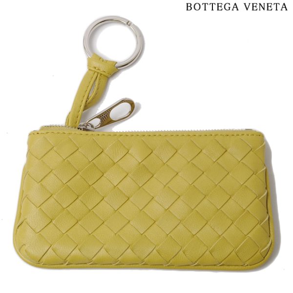 bv 120 15 1 Bottega Veneta Key Case Nappa Yellow