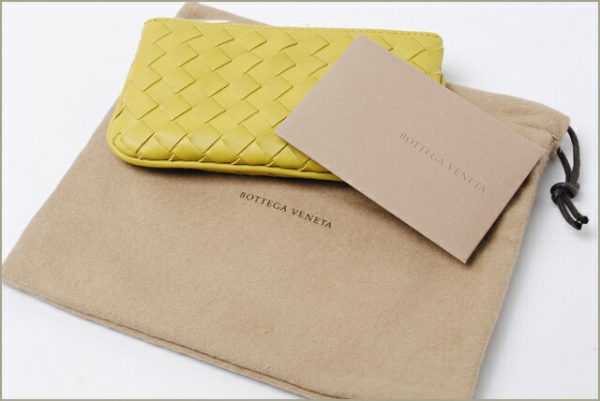 bv 120 15 5 Bottega Veneta Key Case Nappa Yellow