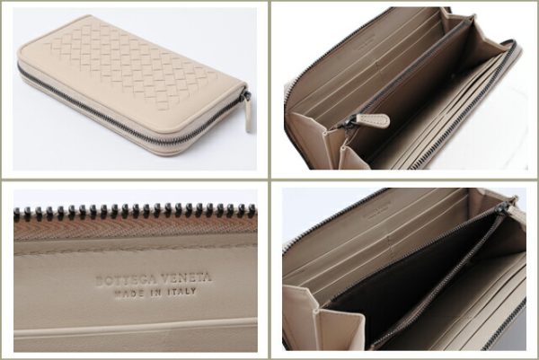 bv 12155 2 Bottega Veneta Long Wallet Biege