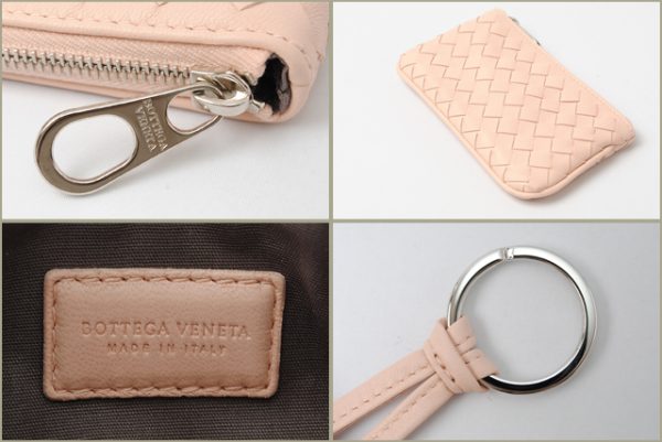 bv 123 15 2 Bottega Veneta Key Case Nappa Pink