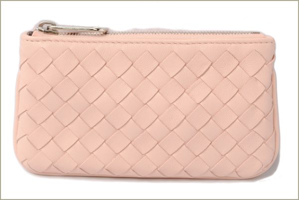 bv 123 15 4 Bottega Veneta Key Case Nappa Pink