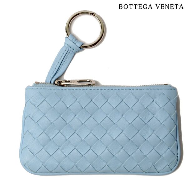 bv 128 15 1 Bottega Veneta Key Case Nappa Blue