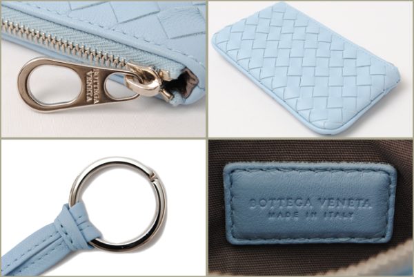 bv 128 15 2 Bottega Veneta Key Case Nappa Blue