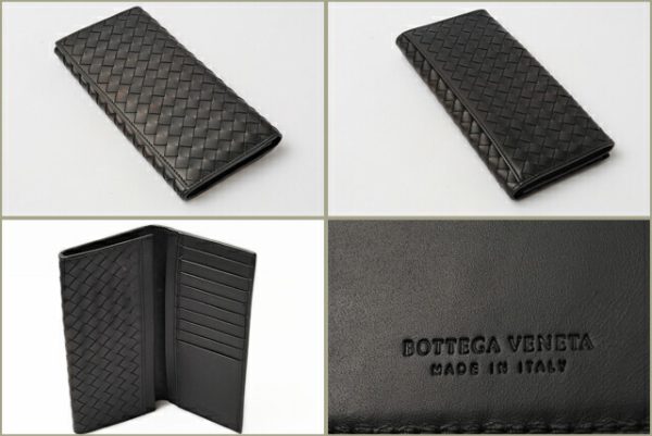 bv 13 358 2 Bottega Veneta Long Wallet Intrecciato VN Black